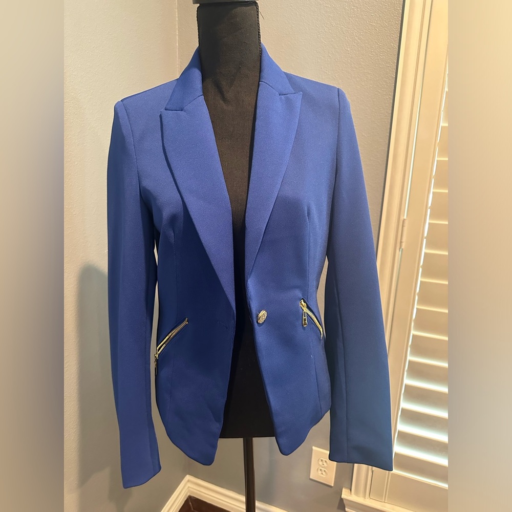 Romeo & Juliet Couture Blazer, Blue, Size M